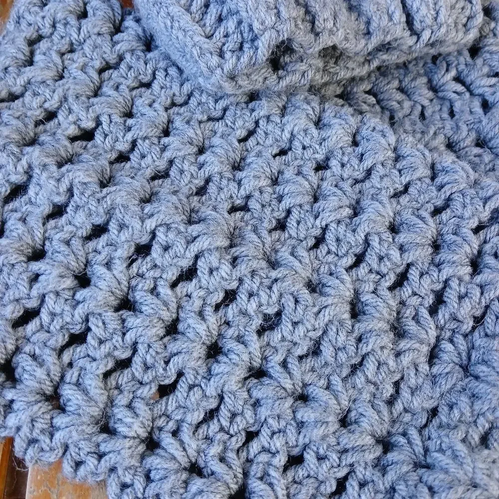 Oxford Grey Leg Warmers OSFM crochet warm thick chunky over knee dance premade